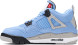 Унисекс кроссовки Nike Air Jordan 4 Retro GS 'University Blue'