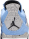 Унисекс кроссовки Nike Air Jordan 4 Retro GS 'University Blue'