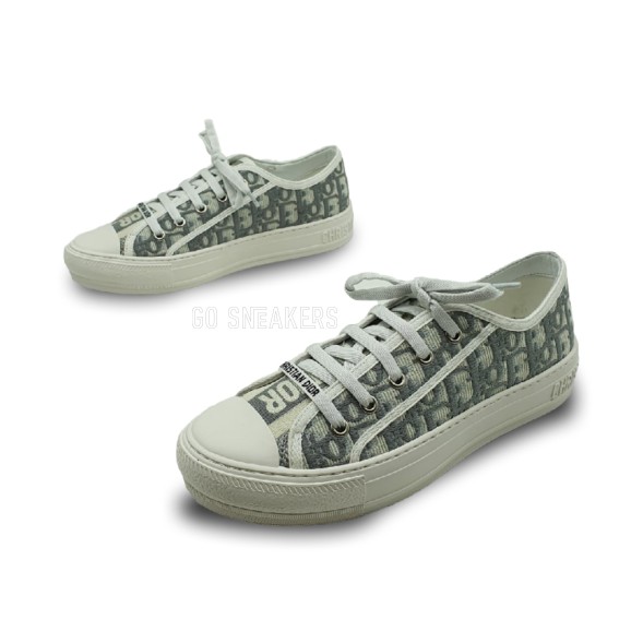Женские кеды Dior Walk'n'Dior Low Top Grey Canvas