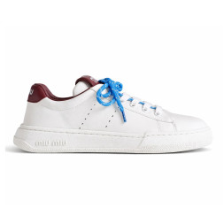 Miu Miu Leather Sneakers White