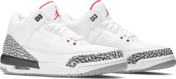 Женские кроссовки Nike Air Jordan 3 Retro GS 'White Cement' 2011