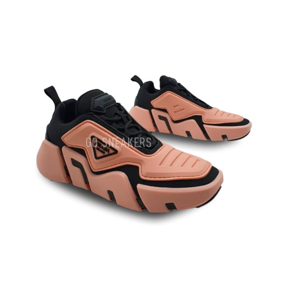 Женские кроссовки Prada Techno Stretch Gold Rose