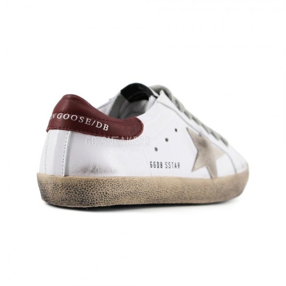 Мужские кеды Golden Goose Deluxe Brand Wine/White Star