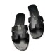 Женские шлепанцы Hermes Flip-flop Black