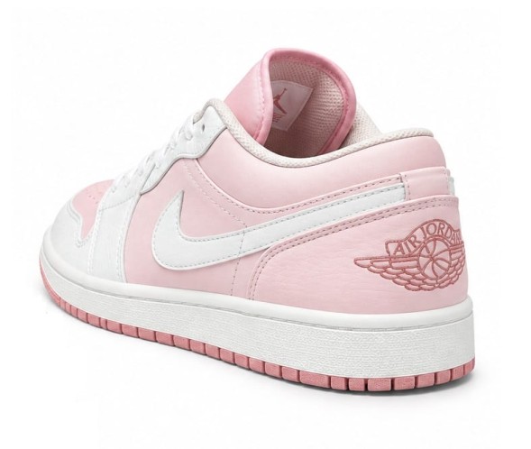 Женские кроссовки Nike Air Jordan 1 Low Leather Pastel Pink