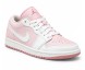 Женские кроссовки Nike Air Jordan 1 Low Leather Pastel Pink
