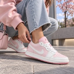 Nike Air Jordan 1 Low Leather Pastel Pink