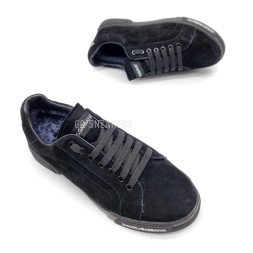Dolce &amp; Gabbana Man Winter Suede Black