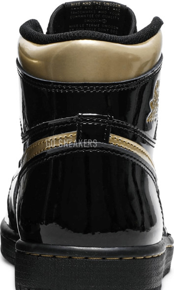 Унисекс кроссовки Nike Air Jordan 1 Retro High OG 'Black Metallic Gold'