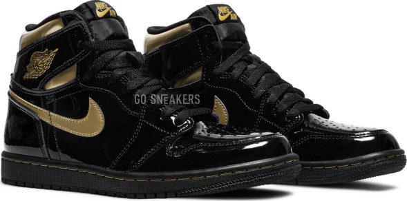 Унисекс кроссовки Nike Air Jordan 1 Retro High OG 'Black Metallic Gold'