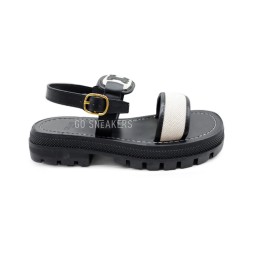 Céline Sandals Leather Black/White