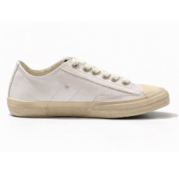Golden Goose V-Star 2 Distressed Sneakers Leather White
