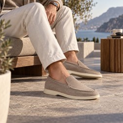 Loro Piana Summer Walk Suede Sand