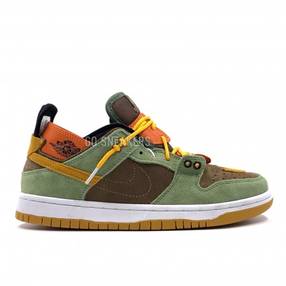 Мужские кроссовки Nike Dunk Low Green&amp;Brown