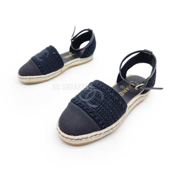 Женские балетки Chanel Flats Textile Black