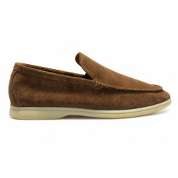 Loro Piana Summer Walk Suede Chestnut