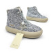 Унисекс зимние кроссовки Golden Goose Superstar High Winter Silver Glitter