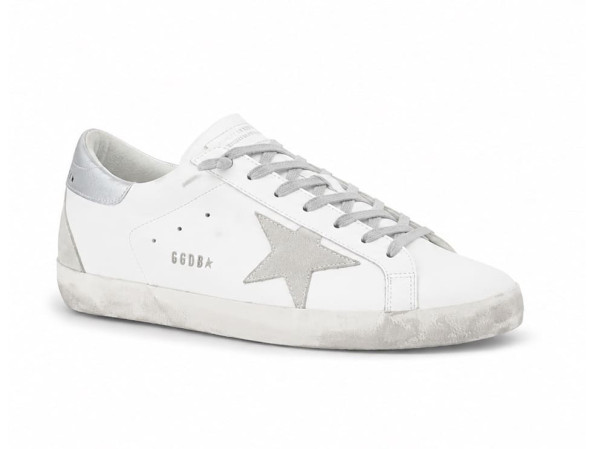 Женские кеды Golden Goose Super-Star White Silver