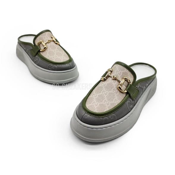 Унисекс сабо Gucci Sabo Beige/Grey