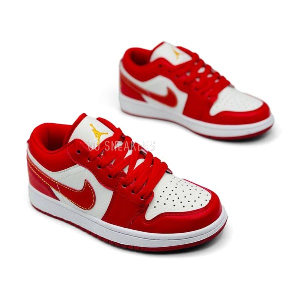 Женские кроссовки Nike Air Jordan 1 Low-Top Vintage Basketball Shoes Women's White Red