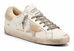 Golden Goose Super-Star Winter White Deluxe Brand Shearling