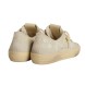 Женские кеды Golden Goose V-Star in Ice-Gray Suede with White Star and Floral Embroidery