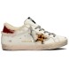 Женские зимние кеды Golden Goose Super-Star Winter White Shearling Leopard Star