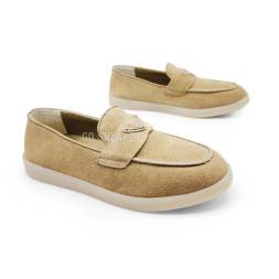 Prada Mocassins Beige Suede