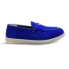 Женские мокасины Prada Mocassins Suede Blue