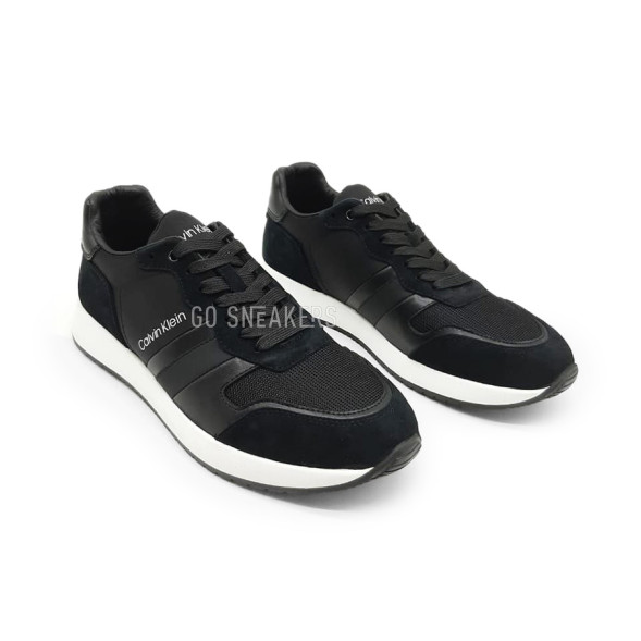 Унисекс кроссовки Calvin Klein Black Leather Textile