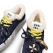 Женские зимние кеды на платформе Miu Miu Winter Sneakers Platform Suede Navy