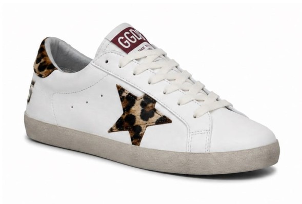 Женские кеды Golden Goose Ball Star White Leopard Star