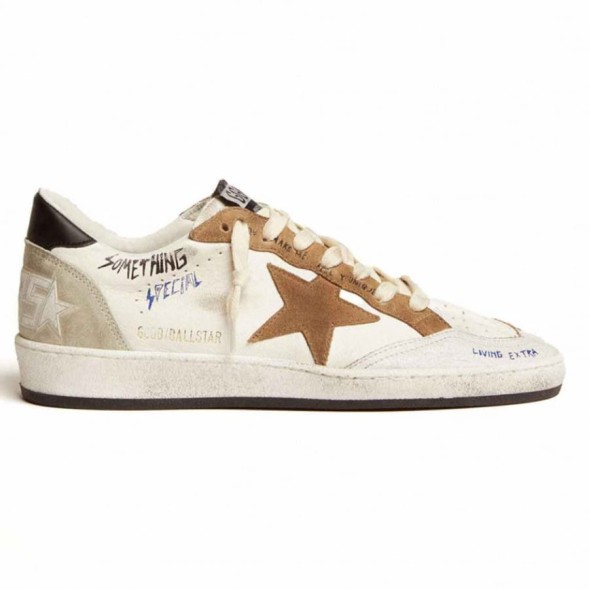 Унисекс кеды Golden Goose Ball Star Something Specia with Brown Star and Black Heel Tab