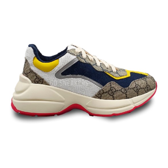 Женские кроссовки Gucci Rython GG Multicolor Beige