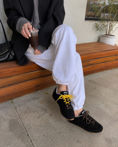 Женские кроссовки Miu Miu x New Balance 530 Suede Black