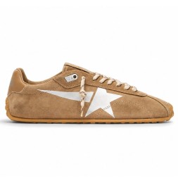 Golden Goose Marathon Speed with Tobacco Suede Upper and Silver Star