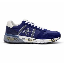 Premiata 483 Textile/Suede Navy/Grey
