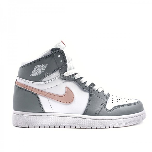 Унисекс кроссовки Nike Air Jordan 1 Retro Grey - White