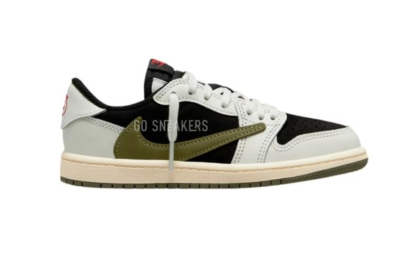 Унисекс кроссовки Travis Scott X Nike Air Jordan 1 Retro Low OG Olive
