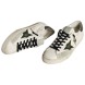 Женские кеды Golden Goose Superstar Green Leather Star and Grey Leather Heel Tab