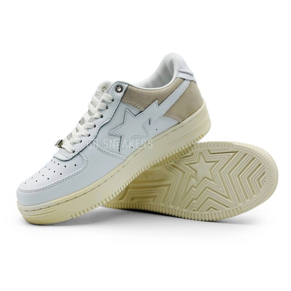 Мужские кроссовки Bathing Apg Bape Sta Man White Beige