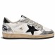 Унисекс кеды Golden Goose Ball Star in White Nappa with Laminated Inserts