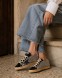 Женские кеды Golden Goose Superstar LTD with Swarovski Crystals and Black Leather Star