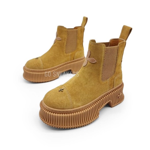 Женские ботинки SMFK Chelsea Suede Brown