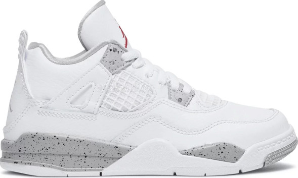 Унисекс кроссовки Nike Air Jordan 4 Retro PS 'White Oreo'