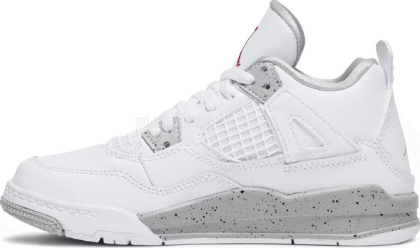 Унисекс кроссовки Nike Air Jordan 4 Retro PS 'White Oreo'