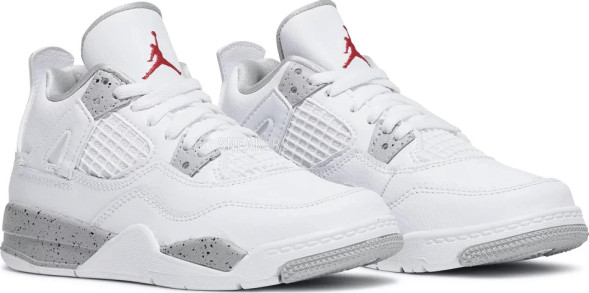 Унисекс кроссовки Nike Air Jordan 4 Retro PS 'White Oreo'