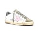 Женские кеды Golden Goose Superstar White Ice Orchid Pink
