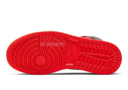 Nike Air Jordan 1 Mid Hot Punch Black