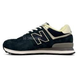 New Balance 574 Suede Winter Black